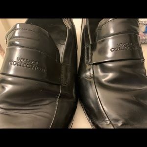 Versace collection black shoes